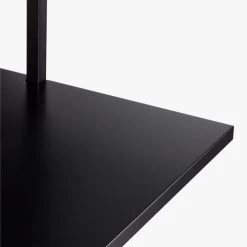 Stairway Black Wall Mount Desk With Shelf 72.5'' -Chic Living Shop StairwayDeskBlackShortAVS18