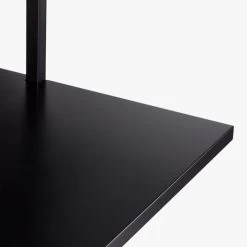 Stairway Black Wall Mount Desk With Shelves 96'' -Chic Living Shop StairwayDeskBlackTallAVS18