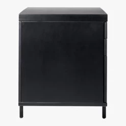 Stairway 6-Drawer Black Wood Desk -Chic Living Shop StairwayModDskW2DrwrBkSDS20
