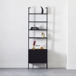 Stairway Black Cabinet - 96" Height 10 Stairway Black Cabinet - 96" Height -Chic Living Shop StairwayTallBlkCabinetROS19 1x1