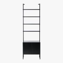 Stairway Black Cabinet - 96" Height 11 Stairway Black Cabinet - 96" Height -Chic Living Shop StairwayTallBlkCabinetSOS19