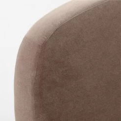 Stivale Light Brown Velvet Queen Bed -Chic Living Shop StivaleMushroomQBedAVSSS23