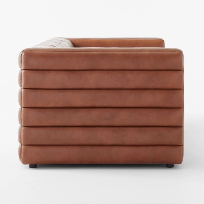 Strato 103" Extra-Large Brown Leather Sofa 6 Strato 103" Extra-Large Brown Leather Sofa - Image 4