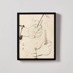 'Study Of Hands' Framed Reproduction By Carel Adolph Lion Cachet 18''x22''