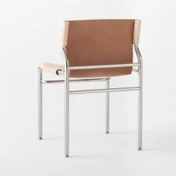 Surf Sling Untanned Leather Dining Chair Set Of 4 -Chic Living Shop SurfUntLthrSlingDnngChr3QBSSF21