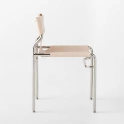 Surf Sling Untanned Leather Dining Chair Set Of 4 -Chic Living Shop SurfUntLthrSlingDnngChrSDSSF21