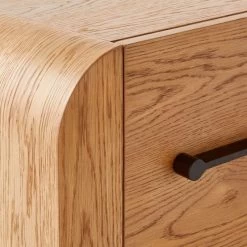 Sutton 4-Drawer White Oak Wood Dresser -Chic Living Shop SuttonOakLowDresserAVSSF23