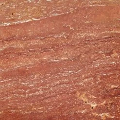 T Red Travertine Side Table Short -Chic Living Shop TMarbleRedSdTableTallAV4SSF23