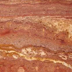 T Red Travertine Side Table Short -Chic Living Shop TMarbleRedSdTableTallAV5SSF23