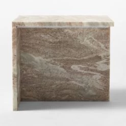 T Short Marble Side Table -Chic Living Shop TMarbleSideTableShortSDSSF21