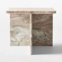 T Short Marble Side Table -Chic Living Shop TMarbleSideTableShortSOSSF21