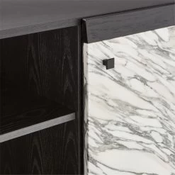 Taos Arabescato Marble Bar Cabinet -Chic Living Shop TaosMarbleCredenzaAVSSS23
