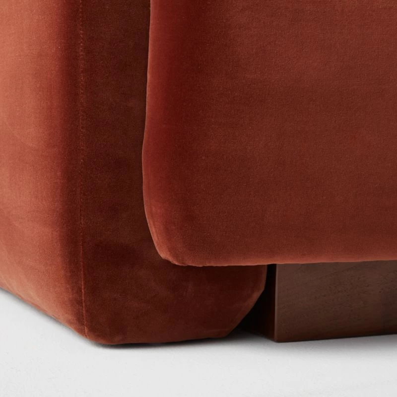 Terrain 5-Piece L-Shaped Bronze Brown Velvet Sectional Sofa With Right Arm 8 Terrain 5-Piece L-Shaped Bronze Brown Velvet Sectional Sofa With Right Arm - Image 6