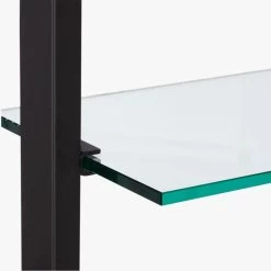 Tesso Black Metal Wall Mount Bookshelf -Chic Living Shop TessoBlackBookcaseAVF18