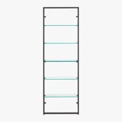 Tesso Black Metal Wall Mount Bookshelf -Chic Living Shop TessoBlackBookcaseF18