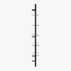 Tesso Black Metal Wall Mount Bookshelf -Chic Living Shop TessoBlackBookcaseSDF18