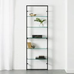 Tesso Black Metal Wall Mount Bookshelf -Chic Living Shop TessoBlackBookcaseSHF18 1x1