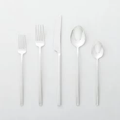 20-Piece Tilt Shiny Silver Flatware Set