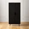 Trace Black Wire Bookcase -Chic Living Shop TraceBlkMeshDoorBookcaseSHF20
