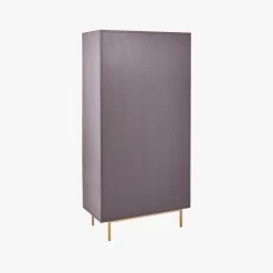 Trace Brass Wire Bookcase -Chic Living Shop TraceBrassMshDoorBookcase3QBF19