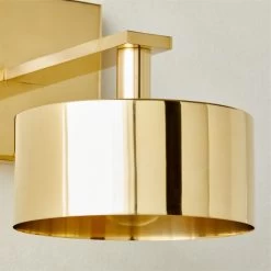 Trada Polished Brass Wall Sconce Light -Chic Living Shop TradaPlhdBrsWallSconceAVSHF23