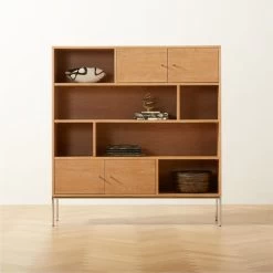 Trier Cerused Oak Bookcase -Chic Living Shop TrierBookcaseROS23