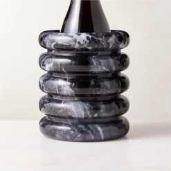 Turk Black Marble Utensil Holder -Chic Living Shop TurkBlkMrblUtensilHolderAV2SHF22