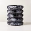 Turk Black Marble Utensil Holder -Chic Living Shop TurkBlkMrblUtensilHolderSHF22