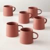 Valley Sequoia Red Coffee Mug Set Of 6 -Chic Living Shop ValleyMttSequoiaMugsS6SHF22