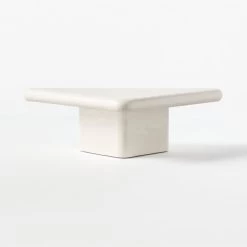 Vayle High-Gloss White Concrete Coffee Table Short -Chic Living Shop VayleWhtCnctShortCffTblSOSSS22