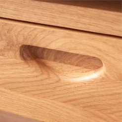 Ventura White Oak Console Table -Chic Living Shop VenturaNtchdShrtBkshlfAV4SSS22