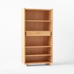 Ventura White Oak Bookcase -Chic Living Shop VenturaNtchdTallBkshlfAVSSS22