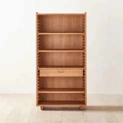 Ventura White Oak Bookcase -Chic Living Shop VenturaNtchdTallBkshlfSHS22