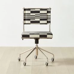 Vicino Black And White Patterned Upholstered Office Chair