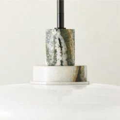 Virgo Contrast Marble Pendant Light -Chic Living Shop VirgoV2PandaMrblPendantAVSHS23
