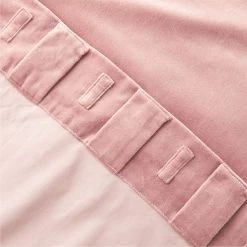 Orchid Mauve Organic Cotton Velvet Window Curtain Panel 48"x84'' -Chic Living Shop VlvtDOrchOrgCtnCrtn96PnlAV4SHF23