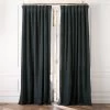 Dark Teal Organic Cotton Velvet Window Curtain Panel 48"x84'' -Chic Living Shop VlvtMgcFtOrgCtnCrtn96PnlSHF23