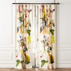 Jungle Floral Window Curtain Panel 48''x84''