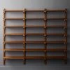Walnut Modular Triple Shelf 88" -Chic Living Shop WalnutMod88TripleShelfROF18 1x1