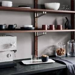 Snack Medium Glass Canister -Chic Living Shop WalnutModularShelfSystemAG21 1x1 1