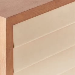 Wane Wood 2-Drawer File Cabinet With Vegan Leather Drawers -Chic Living Shop WaneWideFileCabinetAVSSS22