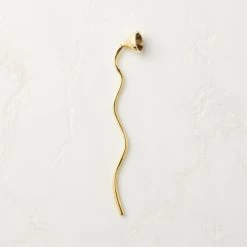 Waves Brass Candle Snuffer