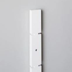 White High-Gloss Modular Wall Shelf Uprights