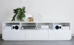 Chill High-Gloss White Media Console 80'' -Chic Living Shop chilllargewhitemediaconsoleJL17