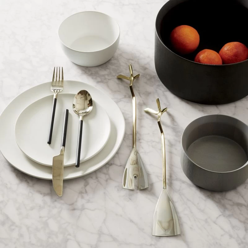 Crisp Matte White Salad Plats Set Of 8 8 Crisp Matte White Salad Plats Set Of 8 - Image 6