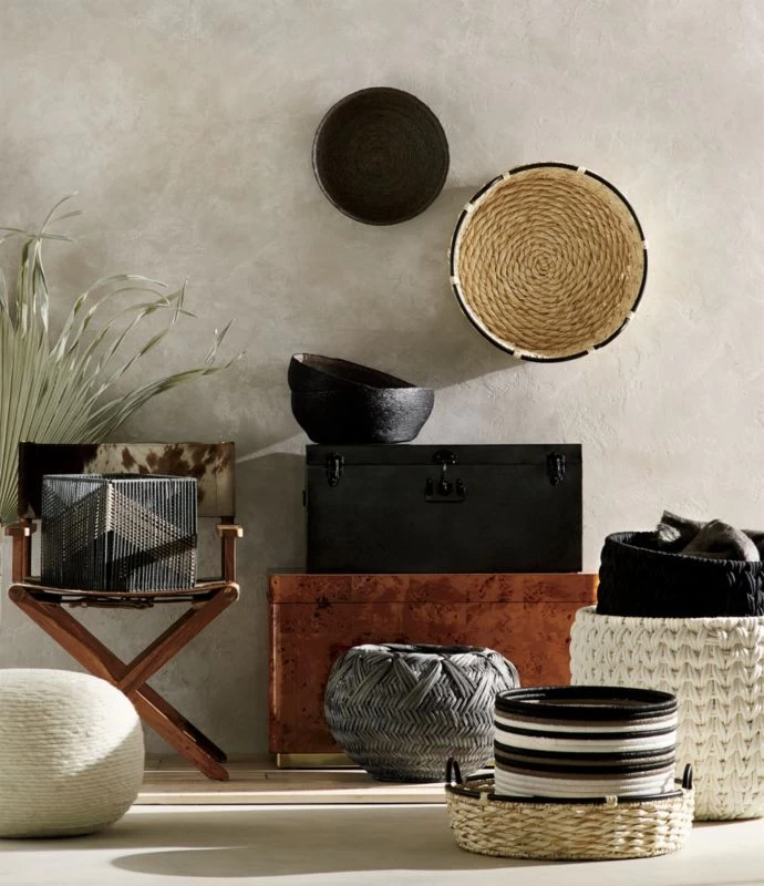 Wool Wrap Natural Pouf 4 Wool Wrap Natural Pouf - Image 2