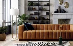 Stairway Black Metal Wall Mount Bookshelf 96'' -Chic Living Shop fortechanneledsofav2FB18