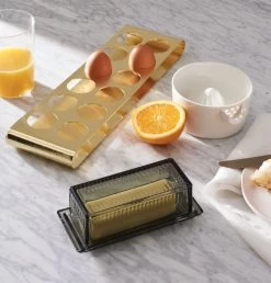 Marta Cooler Glasses Set Of 6 -Chic Living Shop mokegreyglassbutterdishACJN18