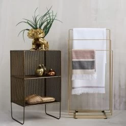 Sift Gold Metal Side Table -Chic Living Shop siftgold2 storytowerACFB17